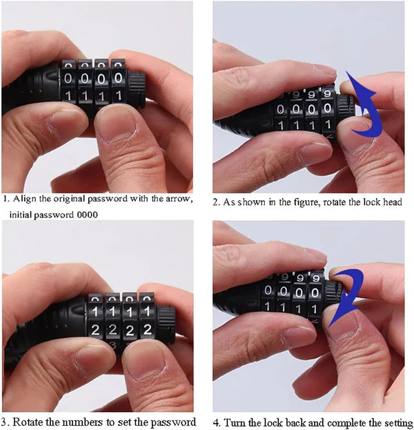 Globalkeep eBike 5-Dial Lock